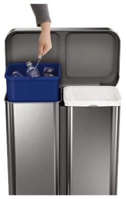 Simplehuman 58 Litre Recycler Bin - Stainless Steel -Home Furnishing Store 5713024 R Z010A