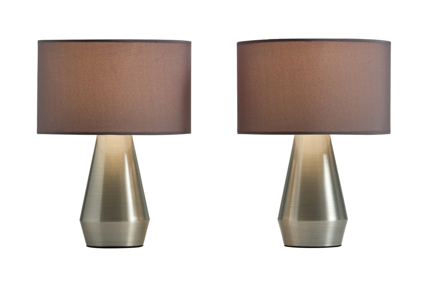 Habitat Maya Pair Of Touch Table Lamps - Grey 1 Habitat Maya Pair Of Touch Table Lamps - Grey
