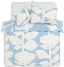 Habitat 180TC Abstract Floral Blue Bedding Set - Single -Home Furnishing Store 5792760 R Z002A