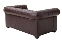 Habitat Chesterfield Leather 2 Seater Sofa - Chocolate -Home Furnishing Store 6086578 R Z002A