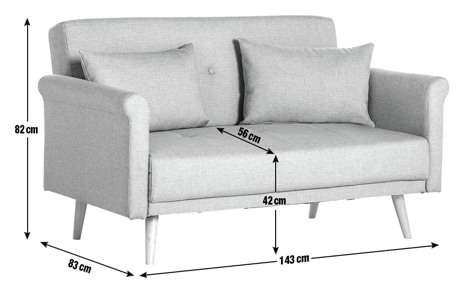 Habitat Evie Fabric 2 Seater Sofa In A Box - Natural 10 Habitat Evie Fabric 2 Seater Sofa In A Box - Natural - Image 10
