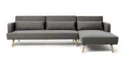 Habitat Andy Right Corner Fabric Clic Clac Sofa Bed - Grey -Home Furnishing Store 6132941 R Z002A