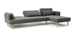 Habitat Andy Right Corner Fabric Clic Clac Sofa Bed - Grey -Home Furnishing Store 6132941 R Z005A