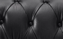 Habitat Chesterfield Leather 2 Seater Sofa - Black -Home Furnishing Store 6318349 R Z005A