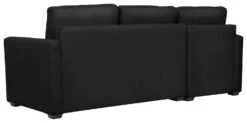 Habitat Reagan Corner Chaise Faux Leather Sofa Bed - Black -Home Furnishing Store 6997722 R Z004A