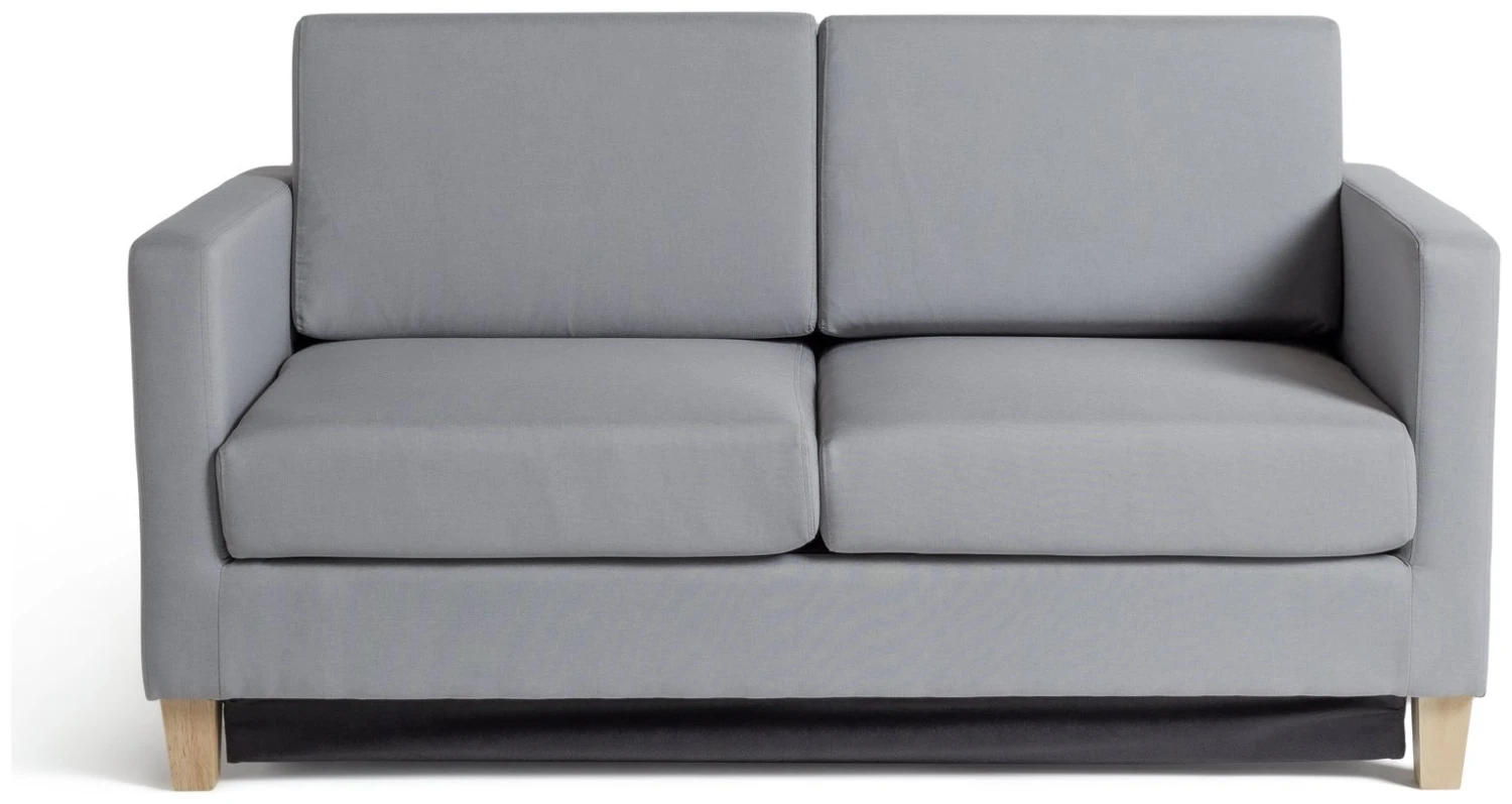 Habitat Rosie 2 Seater Fabric Sofa Bed - Light Grey 1 Habitat Rosie 2 Seater Fabric Sofa Bed - Light Grey