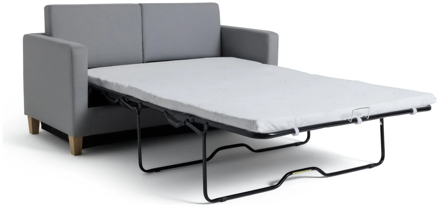 Habitat Rosie 2 Seater Fabric Sofa Bed - Light Grey 2 Habitat Rosie 2 Seater Fabric Sofa Bed - Light Grey - Image 2