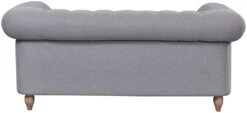 Habitat Chesterfield Fabric 2 Seater Sofa - Light Grey -Home Furnishing Store 7049033 R Z005A