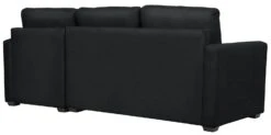 Habitat Reagan Corner Chaise Faux Leather Sofa Bed - Black -Home Furnishing Store 7067668 R Z004A