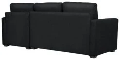 Habitat Reagan Corner Chaise Faux Leather Sofa Bed - Black -Home Furnishing Store 7067668 R Z005A