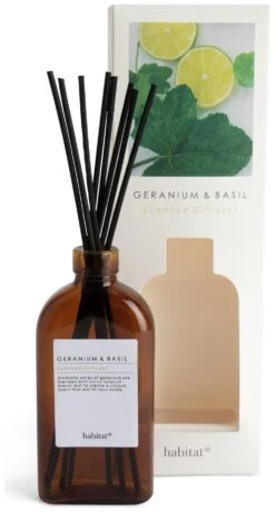 Habitat 150ml Scented Diffuser - Geranium & Basil 7 Habitat 150ml Scented Diffuser - Geranium & Basil -Home Furnishing Store 7160149 R Z002A
