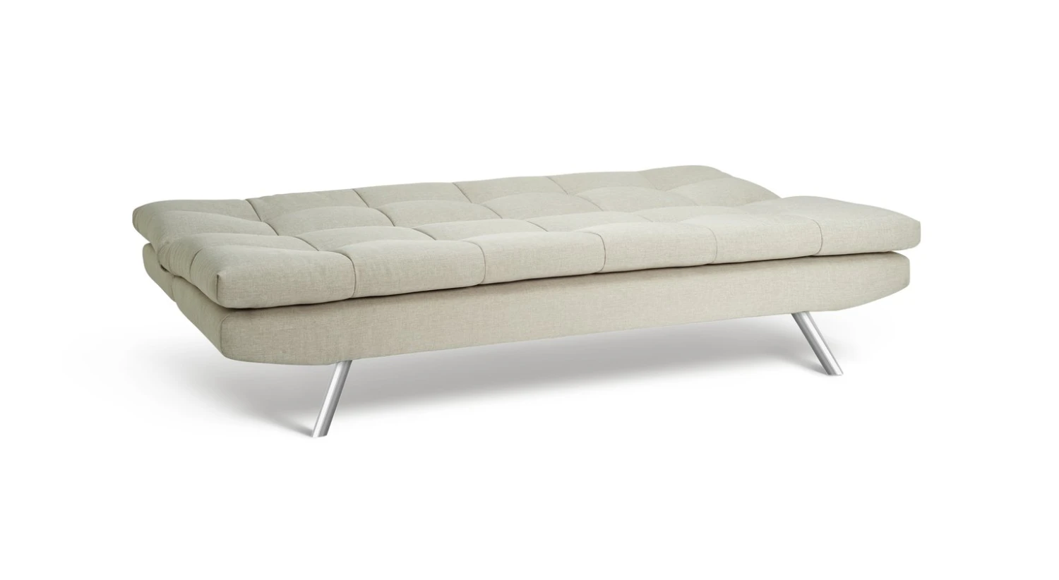 Habitat Nolan Fabric Clic Clac Sofa Bed - Natural 2 Habitat Nolan Fabric Clic Clac Sofa Bed - Natural - Image 2