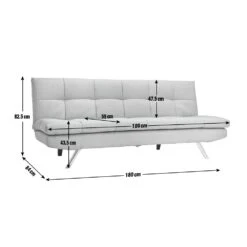 Habitat Nolan Fabric Clic Clac Sofa Bed - Natural 10 Habitat Nolan Fabric Clic Clac Sofa Bed - Natural -Home Furnishing Store 7219959 R Z020A
