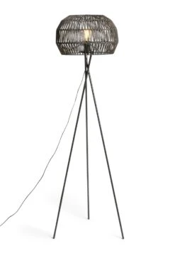 Habitat Global Rope Tripod Floor Lamp - Black 9 Habitat Global Rope Tripod Floor Lamp - Black -Home Furnishing Store 7485068 R Z002A