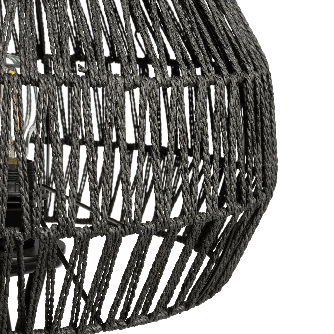 Habitat Global Rope Tripod Floor Lamp - Black 4 Habitat Global Rope Tripod Floor Lamp - Black - Image 4