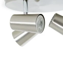 Habitat Spotlight 3 Light Plate - Brushed Chrome -Home Furnishing Store 7567395 R Z003A