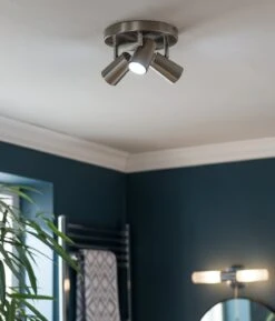 Habitat Spotlight 3 Light Plate - Brushed Chrome -Home Furnishing Store 7567395 R Z003C