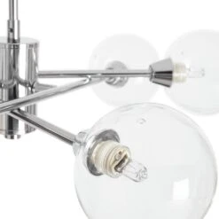 Habitat Glam 6 Light Glass Ceiling Light – Chrome -Home Furnishing Store 7996973 R Z002A
