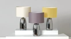 Habitat Largo Touch Table Lamp - Grey & Chrome -Home Furnishing Store 8031741 R Z005C