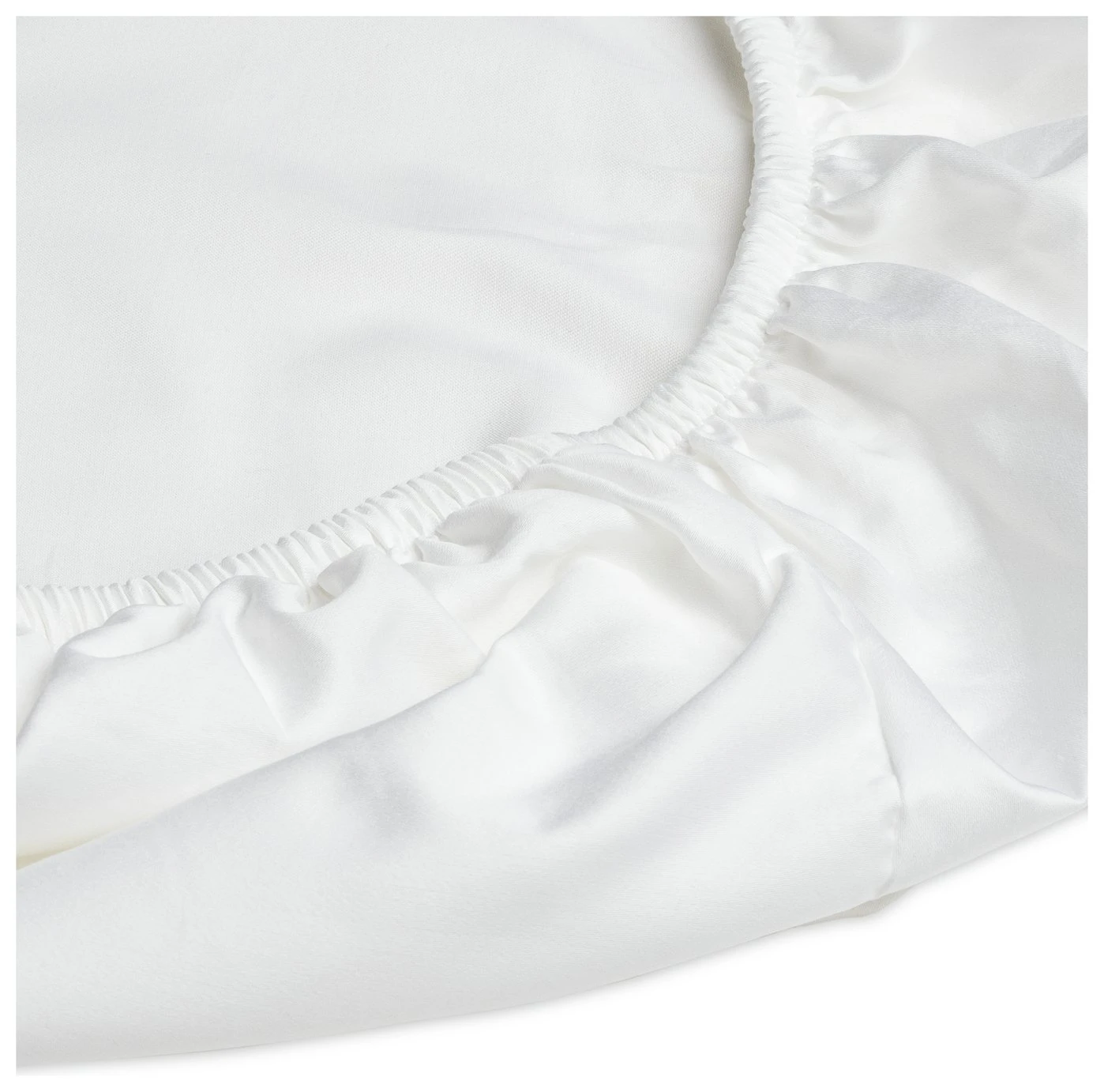 Habitat Egyptian Cotton 400TC White Fitted Sheet - Single 3 Habitat Egyptian Cotton 400TC White Fitted Sheet - Single - Image 3
