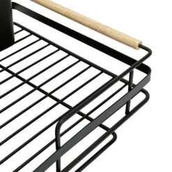 Habitat Wire Dishdrainer - Wood And Black -Home Furnishing Store 8092010 R Z006A