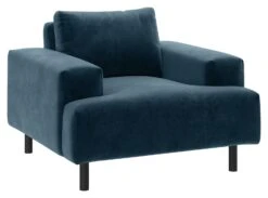 Habitat Julien Velvet Armchair - Navy -Home Furnishing Store 8117335 R Z008A