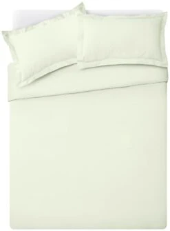 Habitat Egyptian Cotton 400TC Plain Cream Bedding Set-Double -Home Furnishing Store 8163365 R Z002A