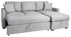 Habitat Reagan Right Corner Sofa Bed - Grey -Home Furnishing Store 8178721 R Z003A