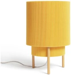 Habitat Mid Century Pleated Column Table Lamp - Yellow 8 Habitat Mid Century Pleated Column Table Lamp - Yellow -Home Furnishing Store 8180252 R Z001C