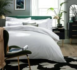 Habitat Egyptian Cotton 400TC White Bedding Set - Single