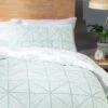 Habitat Stockholm Diamond Dash Duck Egg Bedding Set - Single