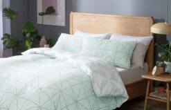 Habitat Stockholm Diamond Dash Duck Egg Bedding Set - Single 12 Habitat Stockholm Diamond Dash Duck Egg Bedding Set - Single -Home Furnishing Store 8277385 R Z005A