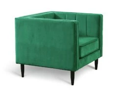 Habitat Vanessa Velvet Armchair - Green 8 Habitat Vanessa Velvet Armchair - Green -Home Furnishing Store 8382847 R Z004A