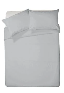 Habitat Pure Cotton 200TC Grey Bedding Set - Double