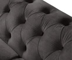 Habitat Chesterfield Velvet 3 Seater Sofa - Charcoal -Home Furnishing Store 8722809 R Z005A