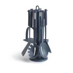 Habitat 6 Piece Utensil Set With Holder - Blue -Home Furnishing Store 8805513 R Z004A