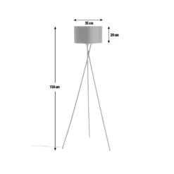 Habitat Matt Tripod Floor Lamp - Black -Home Furnishing Store 8838298 R Z001E