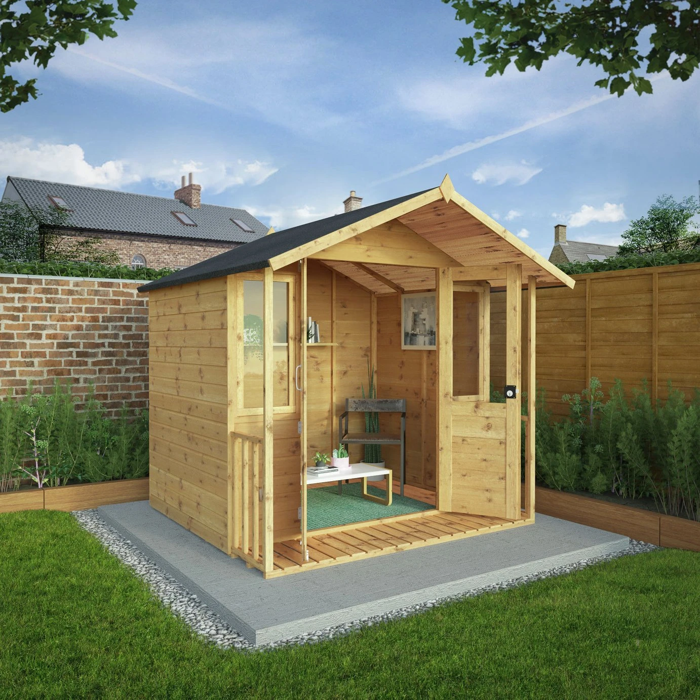 Mercia Wooden Traditional Summerhouse - 7 X 7ft 2 Mercia Wooden Traditional Summerhouse - 7 X 7ft - Image 2