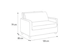 Habitat Chester Fabric Cuddle Chair - Light Feet - Charcoal -Home Furnishing Store 8847492 R Z020A