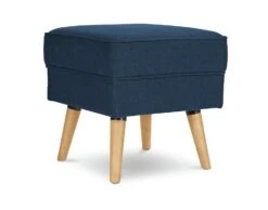 Habitat Callie Velvet Footstool - Petrol Blue -Home Furnishing Store 8864475 R Z002A