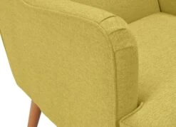 Habitat Callie Fabric Wingback Chair - Mustard -Home Furnishing Store 8887562 R Z006A