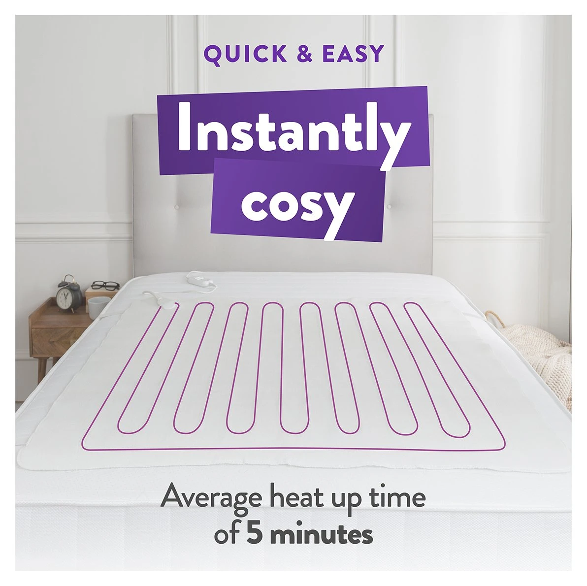 Slumberdown Warm And Cosy Electric Underblanket - Single 6 Slumberdown Warm And Cosy Electric Underblanket - Single - Image 6