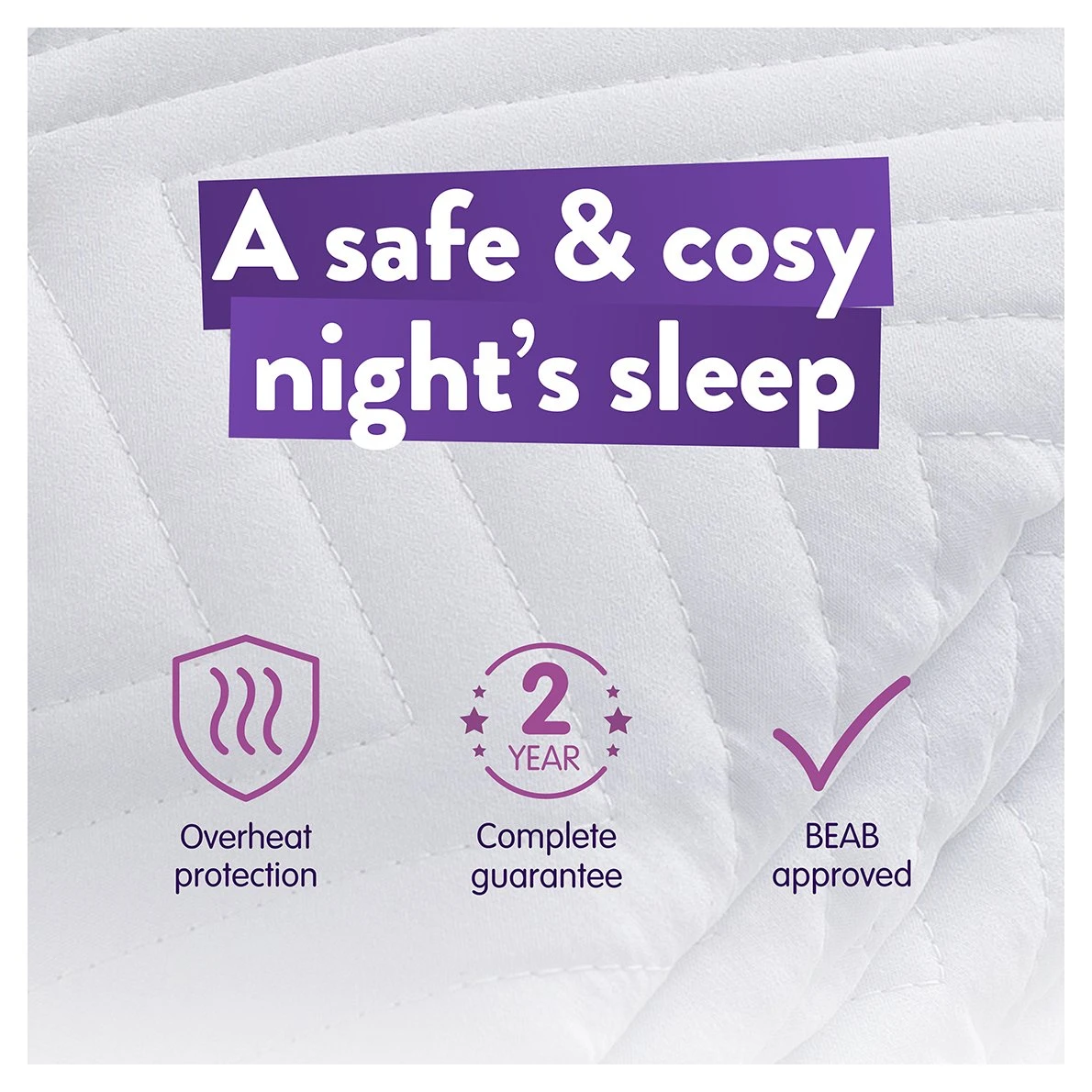 Slumberdown Warm And Cosy Electric Underblanket - Single 10 Slumberdown Warm And Cosy Electric Underblanket - Single - Image 10