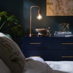 Habitat Rayner Steel LED Desk Lamp - Rose Gold -Home Furnishing Store 8899031 R Z003C