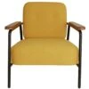 Habitat Cooper Fabric Armchair - Yellow