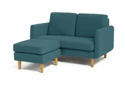 Habitat Remi Fabric 2 Seater Chaise Sofa In A Box - Teal -Home Furnishing Store 8904665 R Z002A