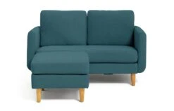 Habitat Remi Fabric 2 Seater Chaise Sofa In A Box - Teal -Home Furnishing Store 8904665 R Z005A