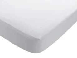 New Products 1 Habitat Stonewashed Plain White Flat Sheet - Single