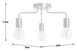 Habitat Rayner Steel LED Flush Ceiling Light - Rosegold -Home Furnishing Store 8927226 R E001