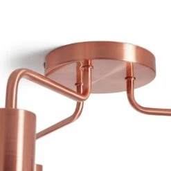 Habitat Rayner Steel LED Flush Ceiling Light - Rosegold -Home Furnishing Store 8927226 R Z003A